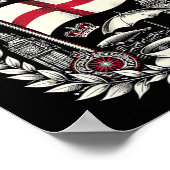 Oxford England Flag Souvenir Oxford Vacation  ポスター (角)