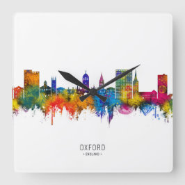 Oxford England Skyline スクエア壁時計