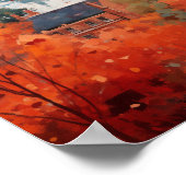 Oxford England Travel City Painting Aesthetic ポスター (角)