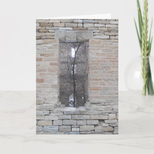 「Oxford Mill Windows」クリスマス·カード カード (正面)