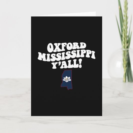 Oxford Mississippi Y'all Ms Southern Vacation  カード (正面)