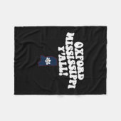 Oxford Mississippi Y'all Ms Southern Vacation  フリースブランケット (正面(横))