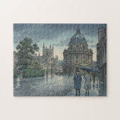 Oxford University in Rain ジグソーパズル (横)