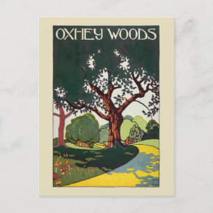 Oxhey Woods Vintage Poster 1915 ポストカード