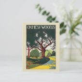 Oxhey Woods Vintage Poster 1915 ポストカード (スタンド正面)