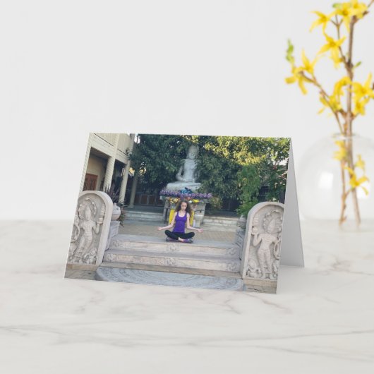 Oxnardの仏 カード (黄色い花)