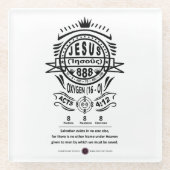 Oxygen 888 Name of Jesus  ガラスコースター (正面)