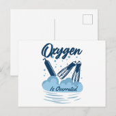 Oxygen is Overrated - For Swimmers ポストカード (正面/裏面)