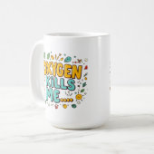 Oxygen Kills Me Funny Dark Humor  コーヒーマグカップ (正面左)
