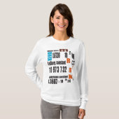 Oxygenteesの酸素の周期表 Tシャツ (正面フル)