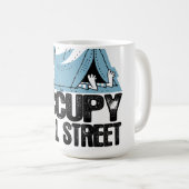 Oxygentees Occupy wall street コーヒーマグカップ (正面右)