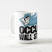 Oxygentees Occupy wall street コーヒーマグカップ (正面左)