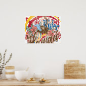 Oxygentesヴィンテージサーフライダーポスター ポスター (キッチン)