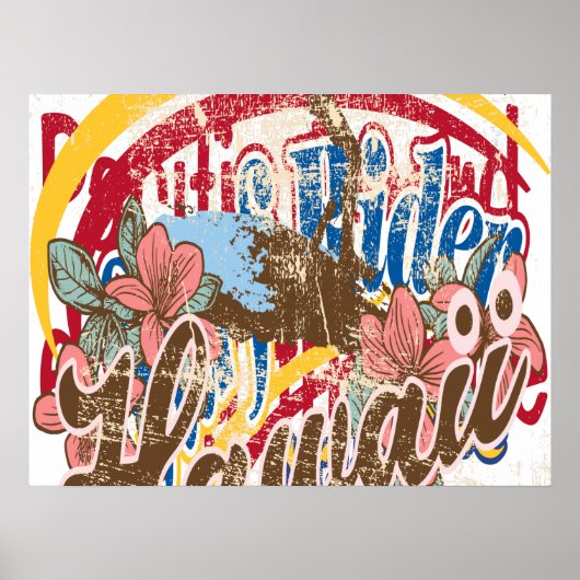 Oxygentesヴィンテージサーフライダーポスター ポスター (正面)