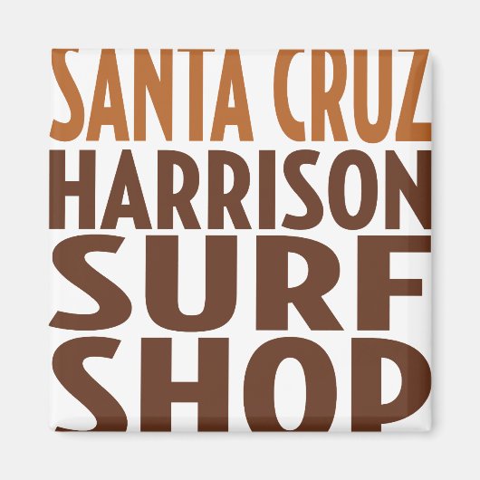 Oxygentes Santa Cruz Surf Shop Magnet マグネット (正面)