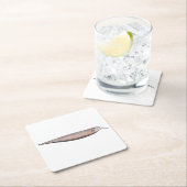 Oxyrhynchusチューブ吸い取り幽霊包丁 スクエアペーパーコースター (インサイチュ)