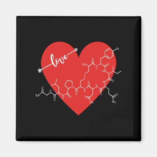 Oxytocin Love Hormone Valentines Day Love Hormone  マグネット (正面)