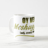 OYビーフレーズMESHUGGENH コーヒーマグカップ (正面左)