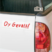 Oy Gevalt! バンパーステッカー (トラック上)