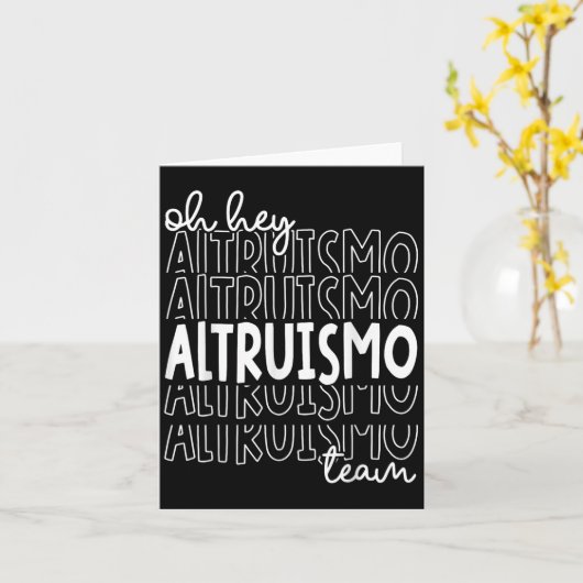 Oy Hey Altruismo Team House Of Givers Rca School S カード (黄色い花)