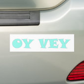 OY VEY バンパーステッカー (車上)