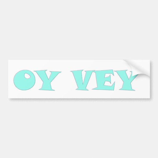 OY VEY バンパーステッカー (正面)