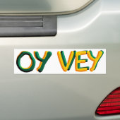 Oy Vey バンパーステッカー (車上)