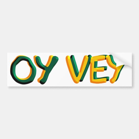 Oy Vey バンパーステッカー (正面)