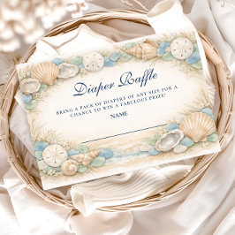 Oyster And Starfish Beach Diapper Raffle エンクロージャーカード