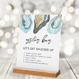 Oyster Bar Coastal Seaside Wedding Sign, アクリルサイン