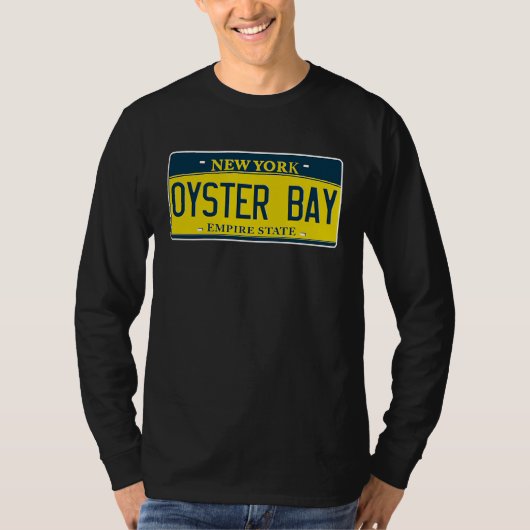 Oyster Bay Long Island New York Neighborhood Licen Tシャツ (正面)