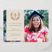 Oyster DO Asclepius卒業写真のお知らせ 箔招待状 (正面)