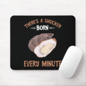 Oyster New Born Every Minute Oyster Shucking Funny マウスパッド (マウス)