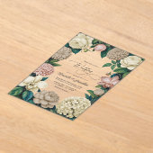 Oyster Pearl, Soft Taupe & Champagne Blush Wedding アクリル招待状 (レイダウン)