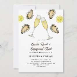 Oyster Roast Champagne Engagement  招待状