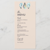 Oyster Roast Coastal Seafood Wedding Dinner メニュー (正面)