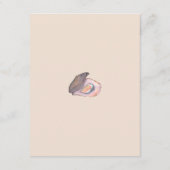 Oyster Roast Coastal Seaside Watercolor Wedding  エンクロージャーカード (裏面)