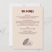 Oyster Roast Coastal Seaside Watercolor Wedding  招待状 (裏面)