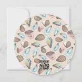 Oyster Roast Plate Wedding Save the Date 招待状 (裏面)