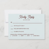 Oyster Roast Wedding Invitation, 出欠カード (正面)