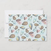 Oyster Roast Wedding Invitation, 出欠カード (裏面)