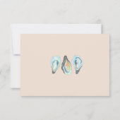 Oyster Roast Wedding Invitation, 出欠カード (裏面)