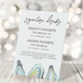 Oyster Wedding Signature Drinks Sign, Cocktail 台座サイン