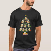 Oyster  Xmas Lights Oyster Christmas Tree Tシャツ (正面)