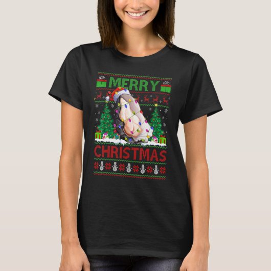 Oyster   Xmas Tree Ugly Santa Oyster Christmas Tシャツ (正面)