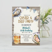 Oysters and beer party invitation 招待状 (スタンド正面)