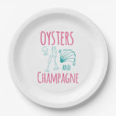 Oysters and Champagne ペーパープレート (正面)