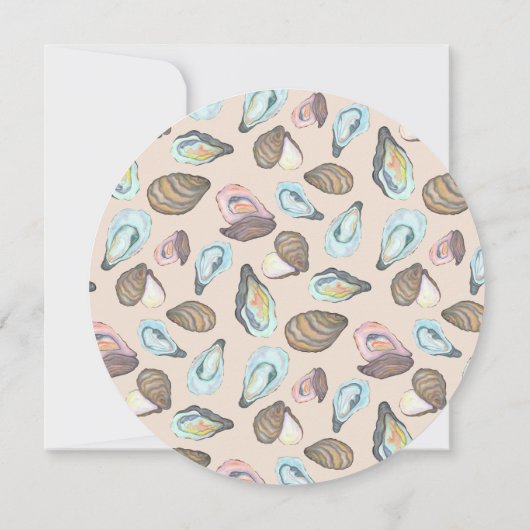 Oysters and Champagne Wedding Bridal Shower 招待状 (裏面)