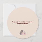 Oysters and Champagne Wedding Engagement Party 招待状 (裏面)