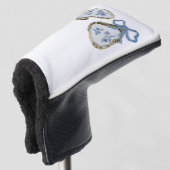 Oysters With Blue Bow Golf Head Cover ゴルフヘッドカバー (3/4 正面)